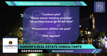 Residential Plot for Sale in Bahria Town, Lahore - (BP-61071)