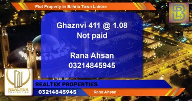 Residential Plot for Sale in Bahria Town, Lahore - (BP-61090)