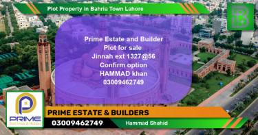 Residential Plot for Sale in Bahria Town, Lahore - (BP-61091)