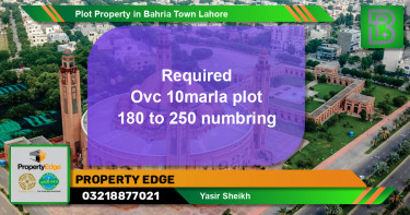Residential Plot for Sale in Bahria Town, Lahore - (BP-61113)