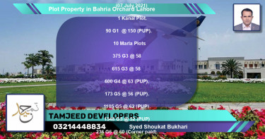 Residential Plot for Sale in Bahria Orchard, Lahore - (BP-61126)