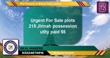 Residential Plot for Sale in Bahria Town, Lahore - (BP-61145)