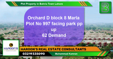 Residential Plot for Sale in Bahria Town, Lahore - (BP-61207)