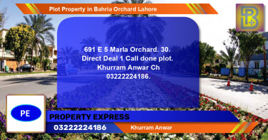 Residential Plot for Sale in Bahria Orchard, Lahore - (BP-61263)