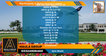 Residential Plot for Sale in Bahria Orchard, Lahore - (BP-61271)