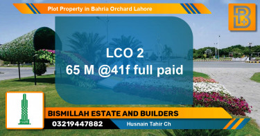 Residential Plot for Sale in Bahria Orchard, Lahore - (BP-61281)