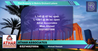 Residential Plot for Sale in Bahria Orchard, Lahore - (BP-61282)