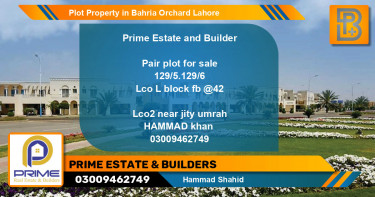 Residential Plot for Sale in Bahria Orchard, Lahore - (BP-61289)