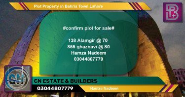 Residential Plot for Sale in Bahria Town, Lahore - (BP-61290)