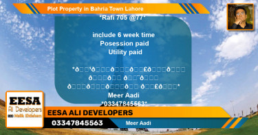 Residential Plot for Sale in Bahria Town, Lahore - (BP-61302)