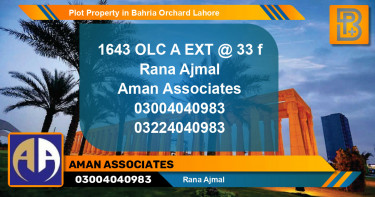 Residential Plot for Sale in Bahria Orchard, Lahore - (BP-61319)