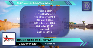 Residential Plot for Sale in Bahria Town, Lahore - (BP-61325)