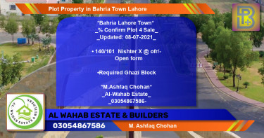 Residential Plot for Sale in Bahria Town, Lahore - (BP-61331)