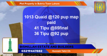 Residential Plot for Sale in Bahria Town, Lahore - (BP-61332)
