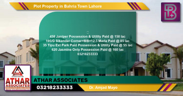 Residential Plot for Sale in Bahria Town, Lahore - (BP-61344)