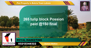 Residential Plot for Sale in Bahria Town, Lahore - (BP-61361)
