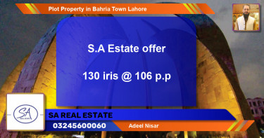 Residential Plot for Sale in Bahria Town, Lahore - (BP-61370)