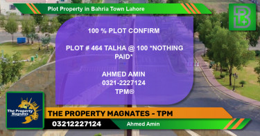 Residential Plot for Sale in Bahria Town, Lahore - (BP-61372)