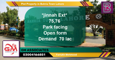 Residential Plot for Sale in Bahria Town, Lahore - (BP-61401)