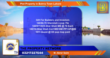 Residential Plot for Sale in Bahria Town, Lahore - (BP-61416)