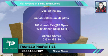 Residential Plot for Sale in Bahria Town, Lahore - (BP-61418)