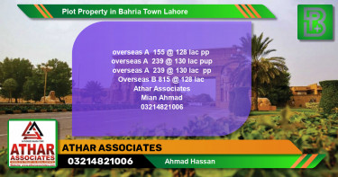 Residential Plot for Sale in Bahria Town, Lahore - (BP-61429)