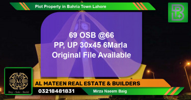 Residential Plot for Sale in Bahria Town, Lahore - (BP-61435)