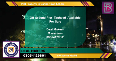 Residential Plot for Sale in Bahria Town, Lahore - (BP-61447)