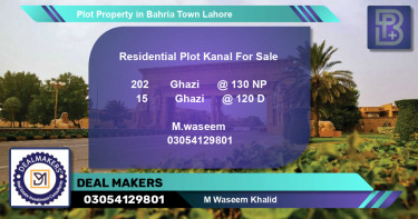 Residential Plot for Sale in Bahria Town, Lahore - (BP-61480)