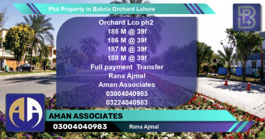 Residential Plot for Sale in Bahria Orchard, Lahore - (BP-61496)