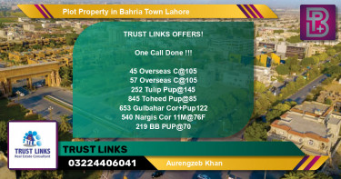 Residential Plot for Sale in Bahria Town, Lahore - (BP-61514)