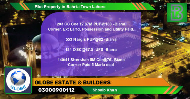 Residential Plot for Sale in Bahria Town, Lahore - (BP-61554)