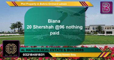 Residential Plot for Sale in Bahria Orchard, Lahore - (BP-61579)