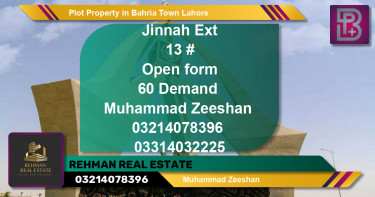 Residential Plot for Sale in Bahria Town, Lahore - (BP-61585)