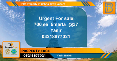 Residential Plot for Sale in Bahria Town, Lahore - (BP-61609)