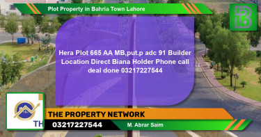 Residential Plot for Sale in Bahria Town, Lahore - (BP-61633)