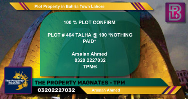 Residential Plot for Sale in Bahria Town, Lahore - (BP-61660)