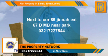 Residential Plot for Sale in Bahria Town, Lahore - (BP-61673)