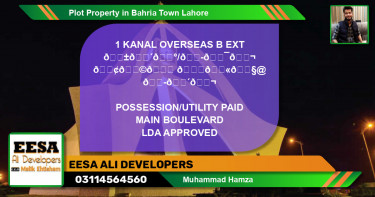 Residential Plot for Sale in Bahria Town, Lahore - (BP-61689)
