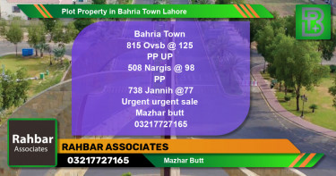 Residential Plot for Sale in Bahria Town, Lahore - (BP-61769)