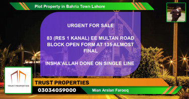 Residential Plot for Sale in Bahria Town, Lahore - (BP-61783)