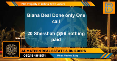 Residential Plot for Sale in Bahria Town, Lahore - (BP-61812)