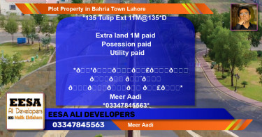 Residential Plot for Sale in Bahria Town, Lahore - (BP-61831)