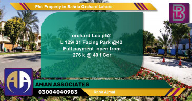Residential Plot for Sale in Bahria Orchard, Lahore - (BP-61849)