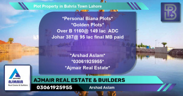 Residential Plot for Sale in Bahria Town, Lahore - (BP-61868)