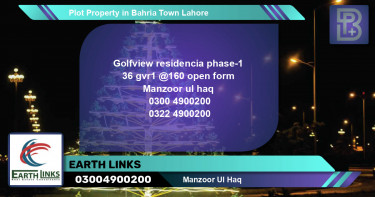 Residential Plot for Sale in Bahria Town, Lahore - (BP-61888)