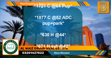 Residential Plot for Sale in Bahria Orchard, Lahore - (BP-61929)