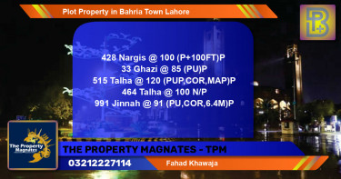 Residential Plot for Sale in Bahria Town, Lahore - (BP-61939)