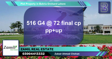 Residential Plot for Sale in Bahria Orchard, Lahore - (BP-61954)