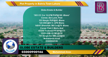 Residential Plot for Sale in Bahria Town, Lahore - (BP-61968)